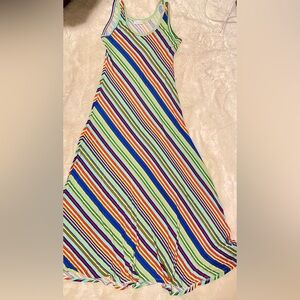 Calvin Klein Colorful Striped A-Line Skirt